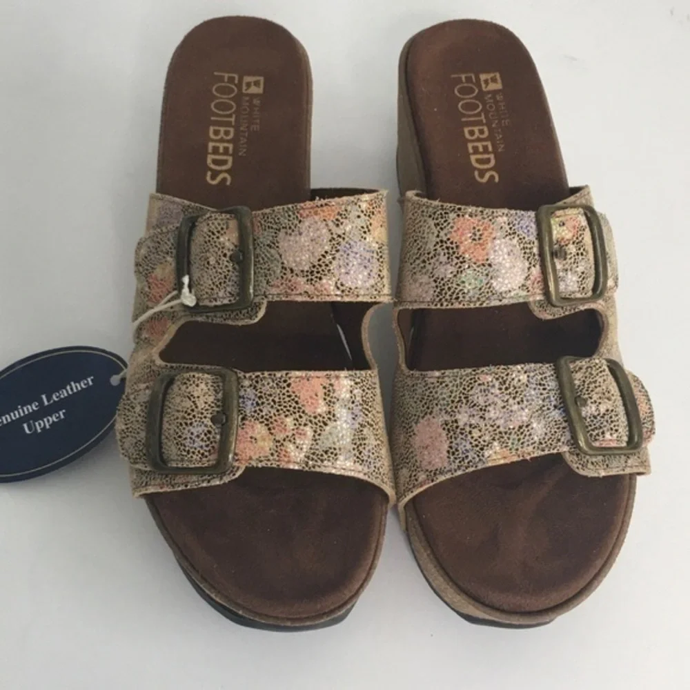 White Mountain Leather Helga Boho Sandals.
